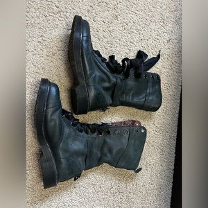 Dark green tall doc martens #12107
